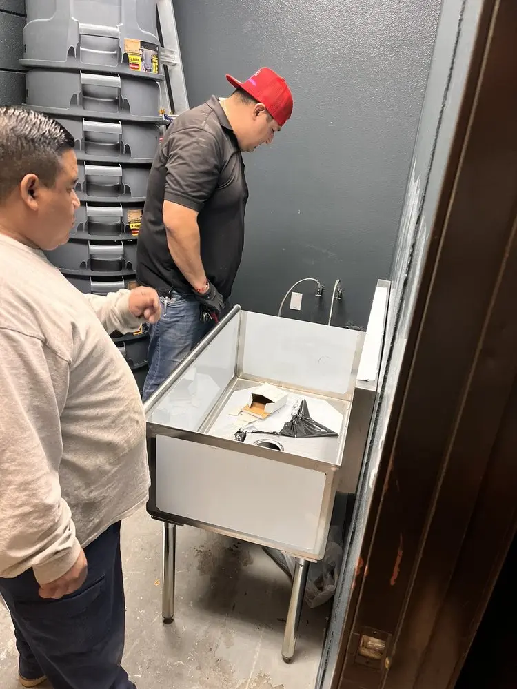 Commercial plumbing and sink installation in Columbine